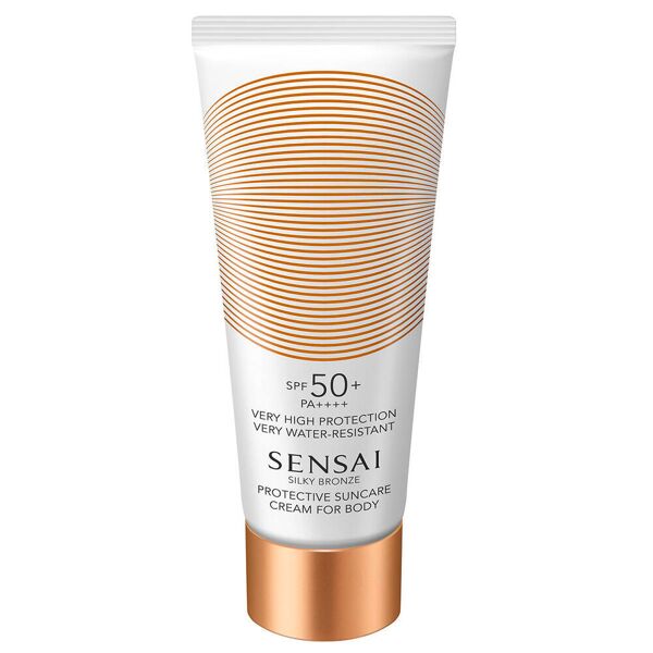 sensai silky bronze protective suncare cream for body spf 50+ 150 ml
