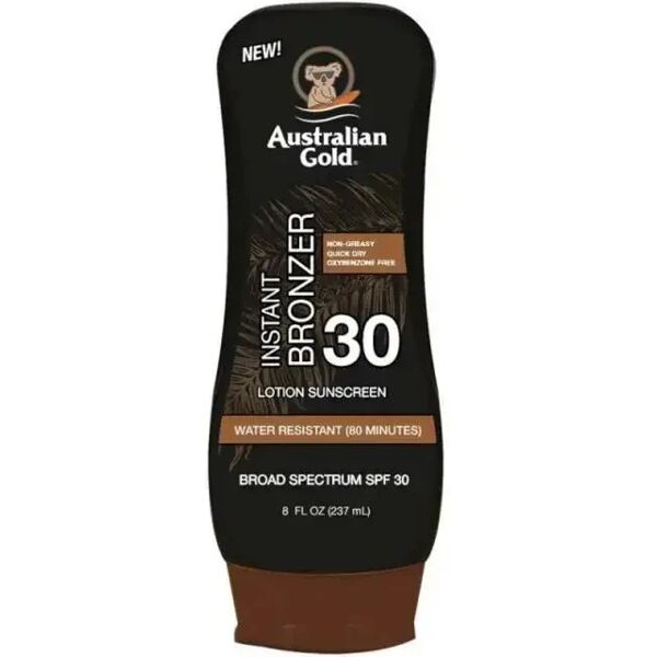 australian gold instant bronzer spf30 crema solare 237ml