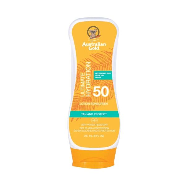 australian gold ultimate hydration lotion spf30 crema solare 237ml, spf50