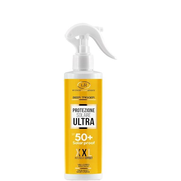 lr wonder company beer trigger spray - protezione solare ultra viso/corpo spf 50+ 150 ml