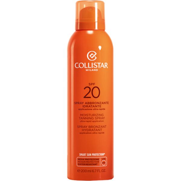 collistar spray abbronzante idratante applicazione ultra rapida water resistant spf 20 latte 200 ml