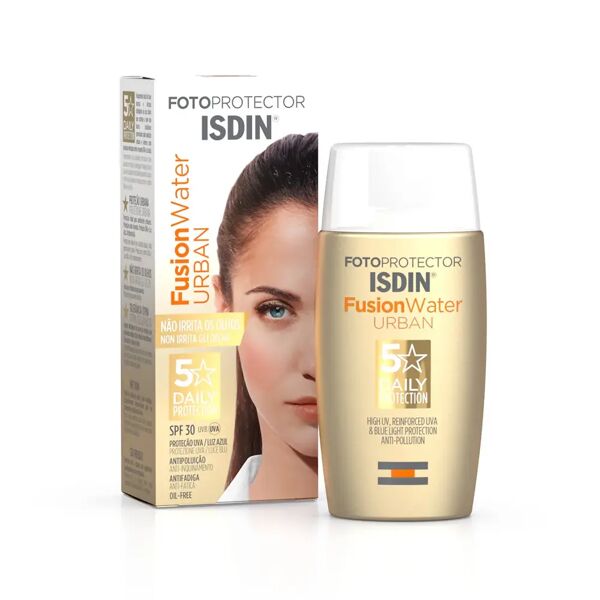 isdin fotoprotector viso fusion water urban spf30 fotoprotettore viso 50 ml