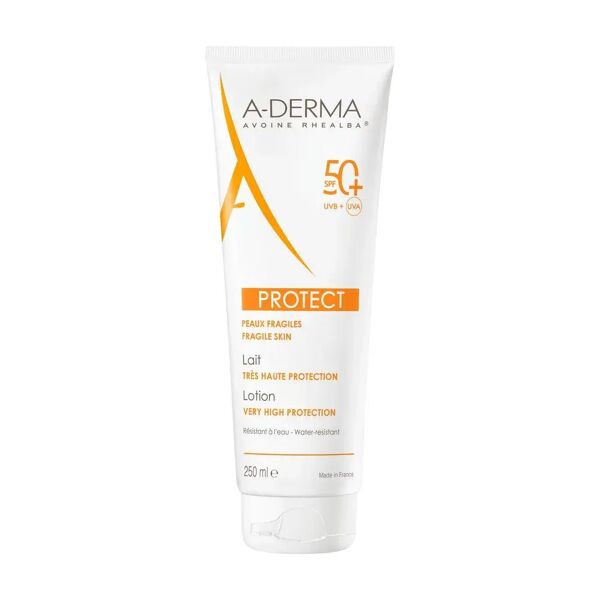 a-derma protect latte solare spf 50+ protezione pelle fragile 250 ml