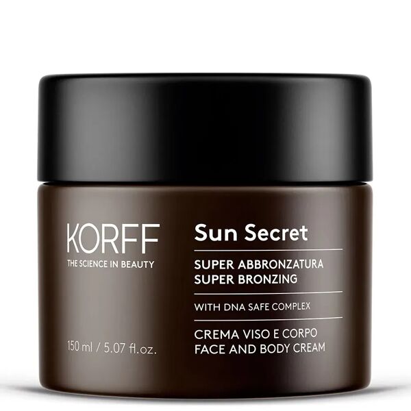 korff sun secret crema solare super abbronzante 150 ml