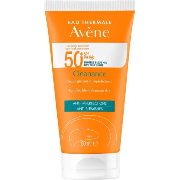 avène solare cleanance viso crema solare spf 50+ pelle tendenza acneica 50 ml