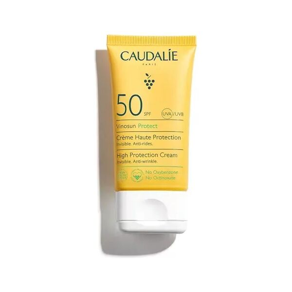 caudalie vinosun crema solare viso anti-rughe spf 50 protezione alta 50 ml