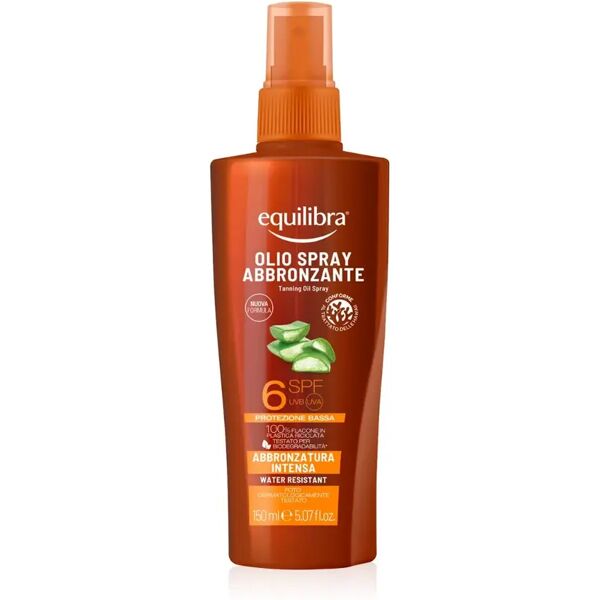 equilibra olio spray abbronzante spf 6 flacone 150 ml