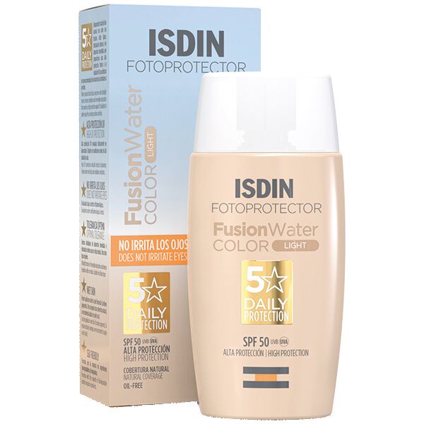 isdin fusion water color light 50 ml