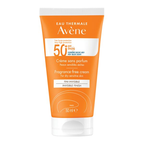 avene avène solare crema viso senza profumo spf 50+ protezione molto alta 50 ml