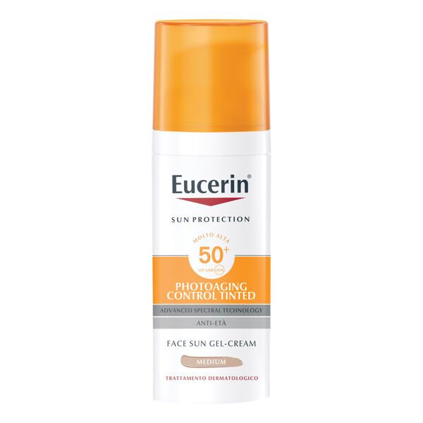 eucerin sun photoaging control tinted gel creme spf50+ medium 50 ml