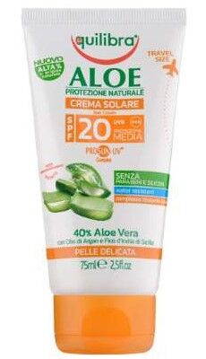 Equilibra Aloe Crema Solare SPF 20 Minitaglia ® - 75ml