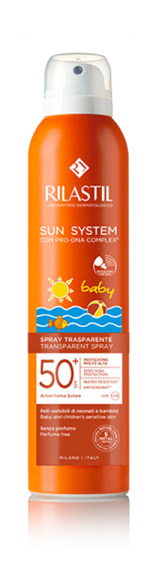 Ist.Ganassini Spa Rilastil Sun System Baby Spray Trasparente Spf 50+ 200ml