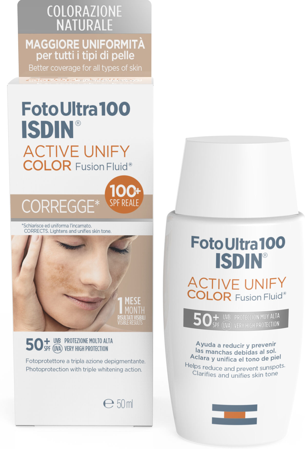 Isdin Srl Isdin Fotoultra Active Unify Color Fusion Fluid Spf100+ 50ml