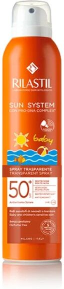 Rilastil Sun System Baby Spray Solare Trasparente SPF 50+ 200 ml