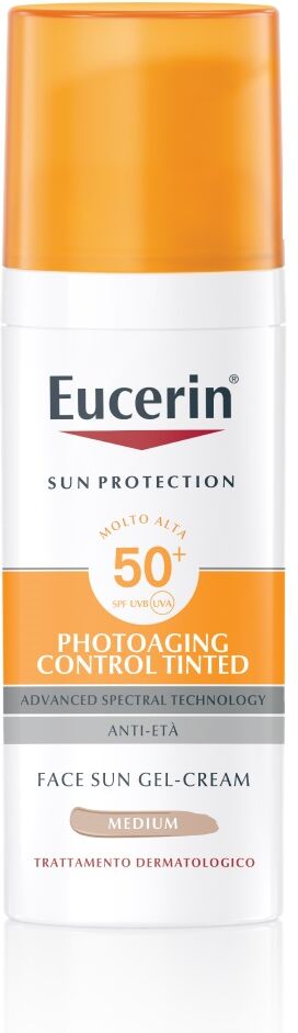 Eucerin Sun Photoaging Control Tinted Gel Creme Spf50+ Medium 50 Ml