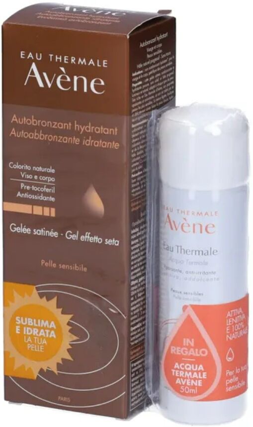 Avene Eau Thermale  Solari Kit Autoabbronzante 100 Ml + Spray Acqua 50 Ml