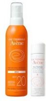 Avene Eau Thermale  Solare Spray 20 200 Ml + Spray Acqua 50 Ml