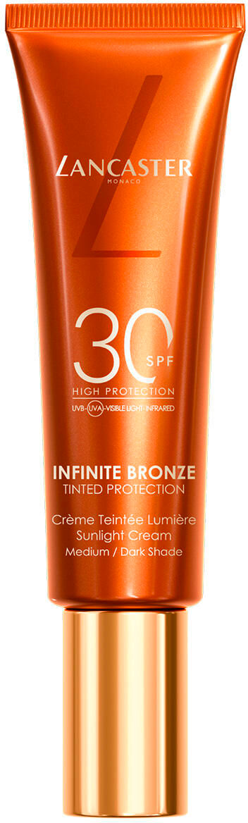 Lancaster Infinite Bronze Crema solare colorata protettiva SPF 30 Medio / Scuro, 50 ml