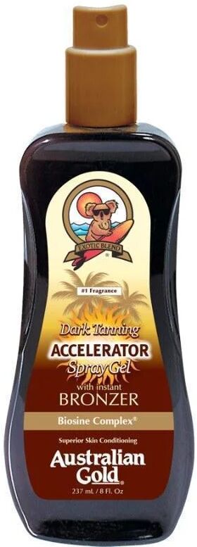 Australian Gold Dark Tanning Spray Gel Accelerator con effetto Bronze 237ml