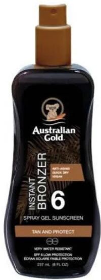 Australian Gold SPF 6 Spray Gel con Effetto Bronze 237ml