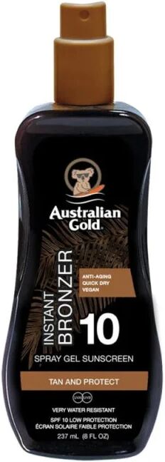 Australian Gold Instant Bronzer Spray Gel SPF10 protezione solare 237ml