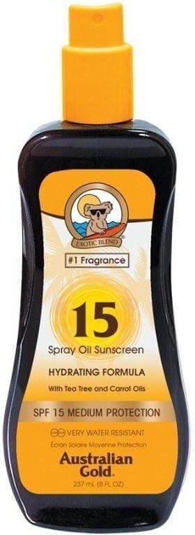 Australian Gold SPF 15 Spray Oil con Olio di Carota 237ml