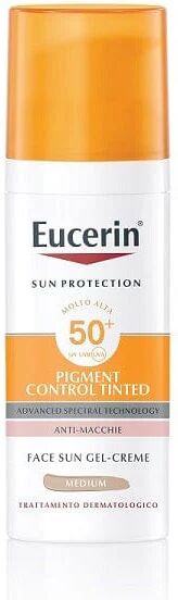 EUCERIN Sun Protection Pigment Control Tinted Spf50+ Medium Anti-macchie Viso Gel Creme 50 Ml