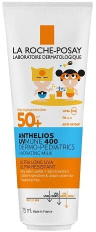 LA ROCHE-POSAY Anthelios Latte Uvmune Dermo Pediatrics Spf50+ Solare 75 Ml