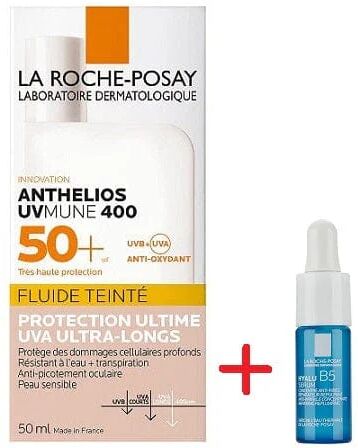 LA ROCHE-POSAY Anthelios Uvmune 400 Fluido Invisibile Spf50+ 50 Ml + Hyalu B5 Serum Omaggio 10 Ml