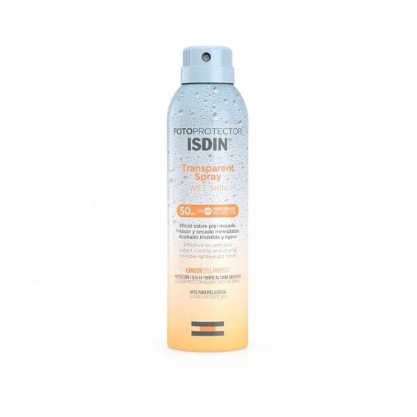 ISDIN Fotoprotector Transparent Spray Wet Skin Spf 50 250 Ml