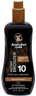 Australian Gold SPF 10 Spray con Bronzer 237ml