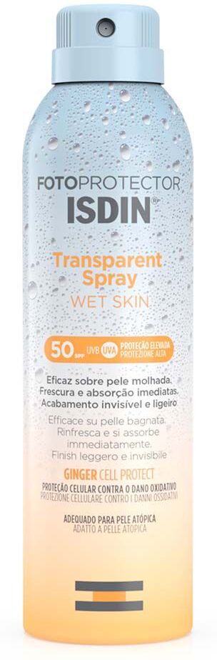 Isdin Fotoprotector Trasparent Spray Solare Wet Skin Spf50 250ml