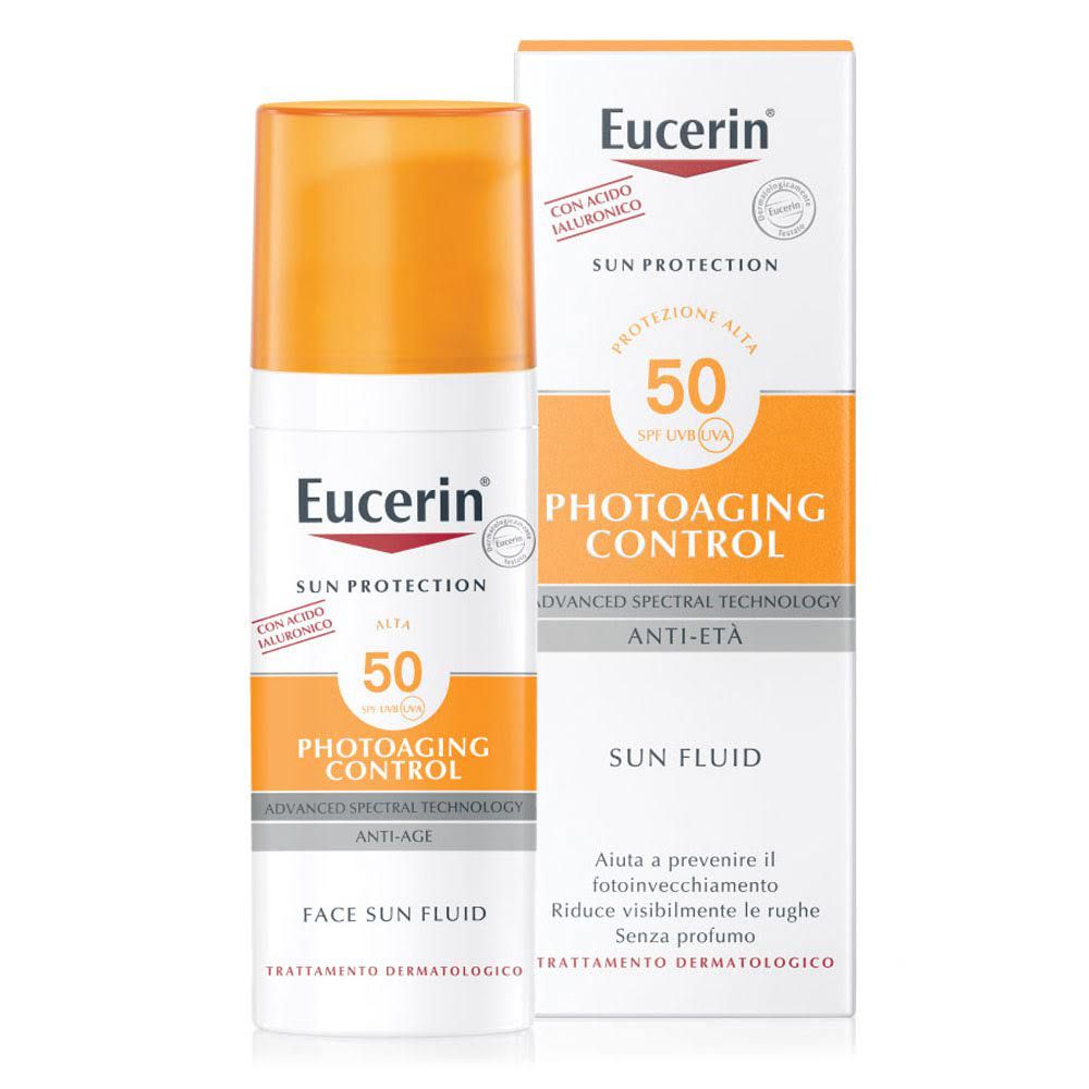 Eucerin Sun Fluido Viso Antietà Spf50 50ml