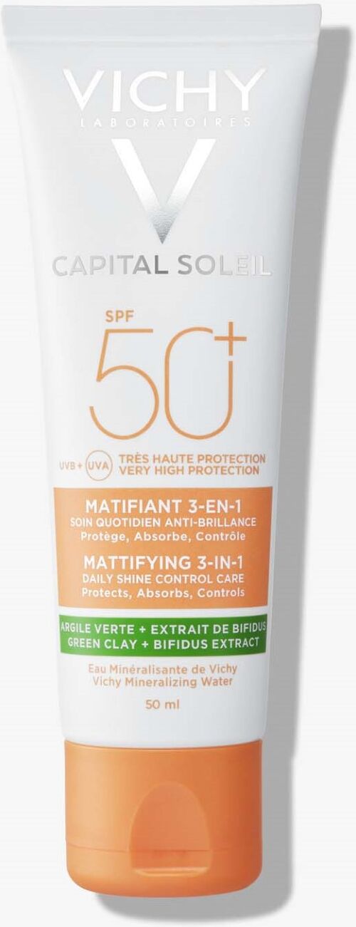 Vichy Trattamento Opacizzante 3 In 1 Effetto Mat Viso Protezione Molto Alta Spf 50+ 50ml