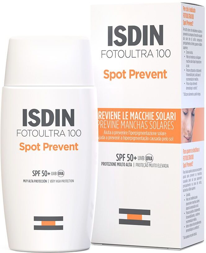 Isdin Fotoultra 100 Spot Prevent Fluido Solare Spf 50+ 50ml