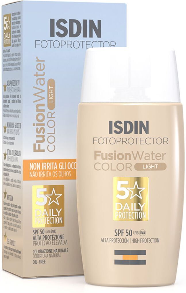 Isdin Fusion Water Color Crema Solare Colorata Light 50ml