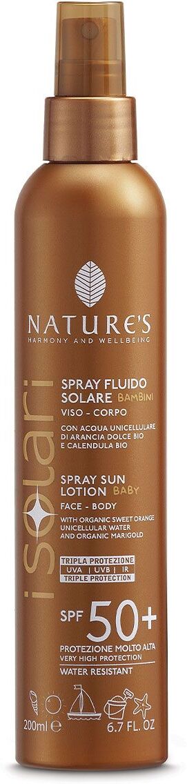 Nature's I Solari Spray Fluido Bambini Spf50+ 200ml