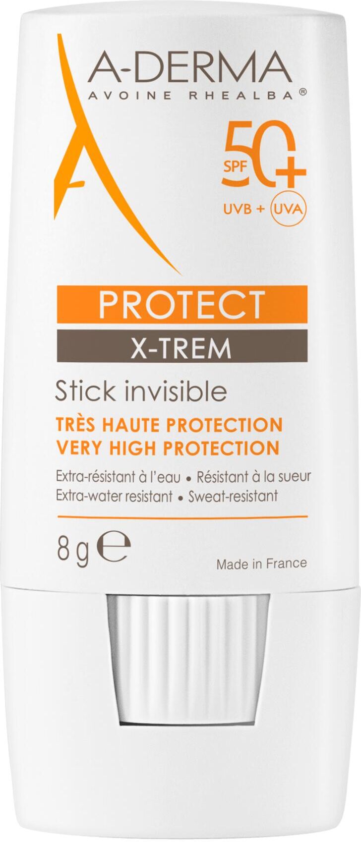 A-derma Protect X-trem Stick Invisibile Protezione Solare Spf50+ 8g