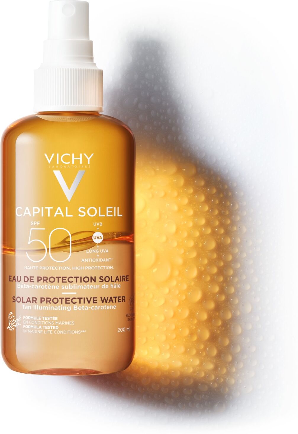 Vichy Capital Soleil Acqua Solare Protettiva Abbronzatura Intensa Spf50 200ml