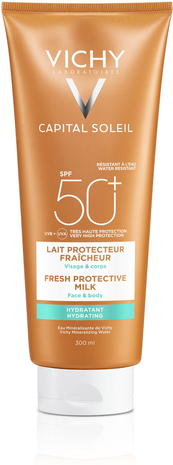 Vichy Capital Soleil Latte Idratante Fresco Viso E Corpo Protezione Molto Alta Spf 50+ 300ml