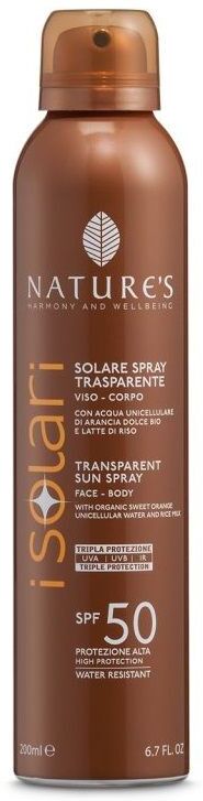 Nature's I Solari Spray Trasparente Spf50 200ml