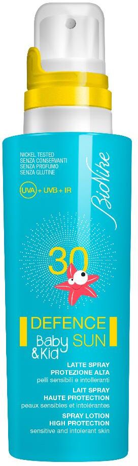 Bionike Defence Sun Baby E Kid Latte Solare Spray Spf 30 125 ml