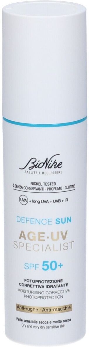 Bionike Defence Sun Age UV Specialist SPF50+ Idratante Pelli Secche