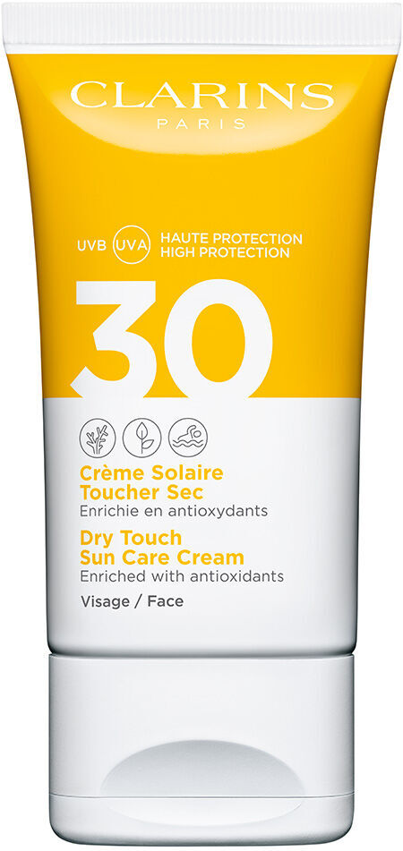 Clarins Crema Solare Viso Finish asciutto UVA/UVB 30