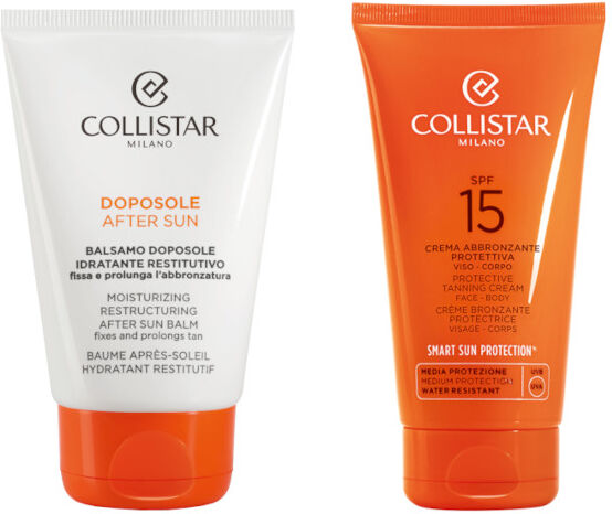 Collistar Crema Abbronzante Protettiva Viso e Corpo SPF 15 + Balsamo Doposole 50 ML Crema Abbronzante Protettiva Viso e Corpo SPF 15 + 50 ML Balsamo D