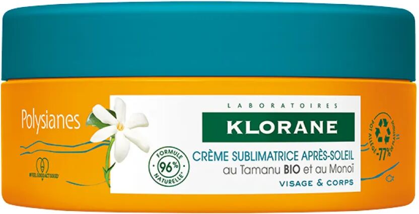 Klorane Polysianes Crema Sublimatrice Doposole Viso e Corpo 200 ml