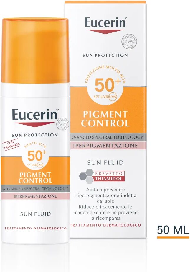 Eucerin Sun Fluid Pigment Control SPF 50+ Crema Solare Antipigmentante 50 ml