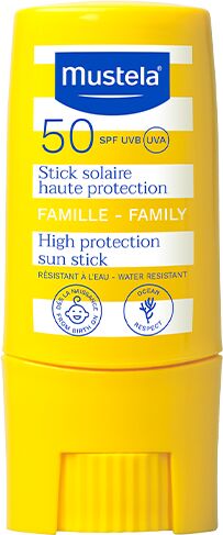 Mustela Stick Solare Protezione Molto Alta SPF 50+ Per Tutta La Famiglia 10 ml