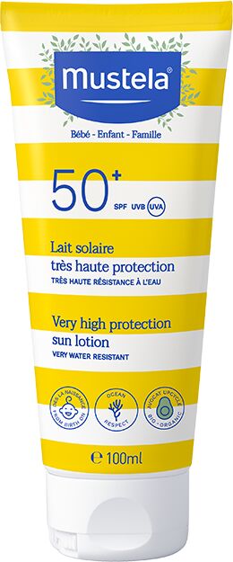 Mustela Latte Solare SPF 50+ Protezione Per Tutta La Famiglia 100 ml