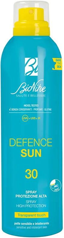 Bionike Defence Sun Spray Trasparente SPF 30 Tocco Secco 200 ml